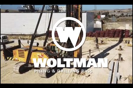 Woltmann - Rammarbeiten von Betonpfählen in Jerez, Spanien